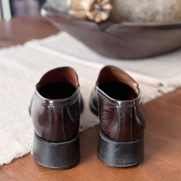 COACH | Vintage 1990s Leather Loafers with Block Heel Size 8M - Picture 7 of 11